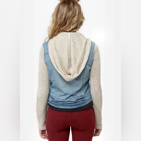 Billabong Rev Up Hooded Denim Jacket size S - Picture 3 of 14